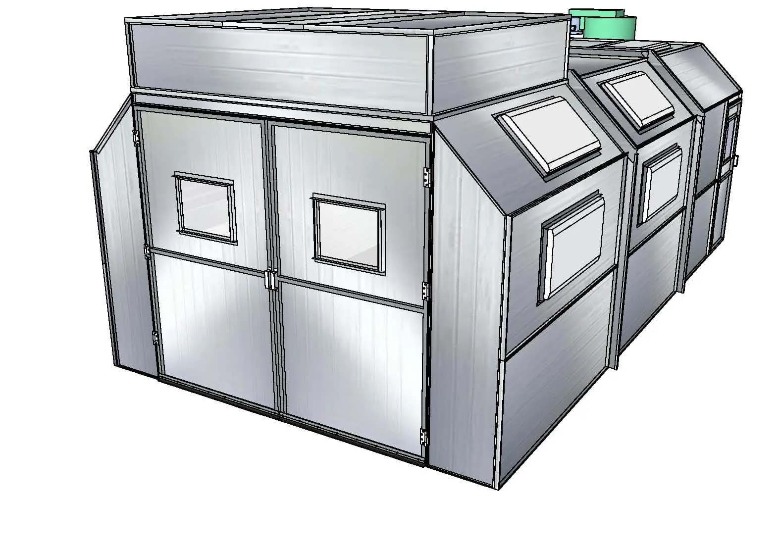 Semi Down Paint Booth Air Intake Box product image